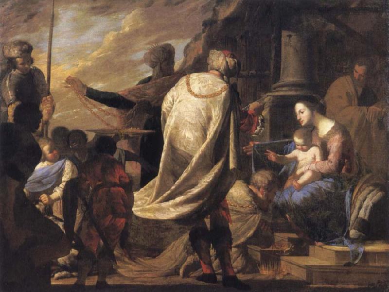 Bernardo Cavallino The adoration of the Magi Germany oil painting art